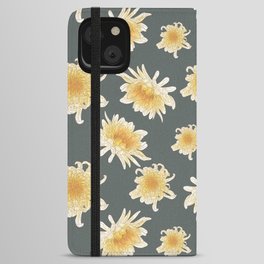Elegant Flower Print iPhone Wallet Case