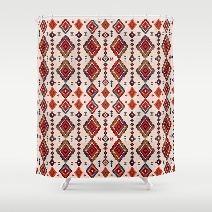 Southwest Oriental Heritage Traditional Moroccan Style Shower Curtain