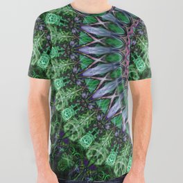Lilac and green mandala All Over Graphic Tee