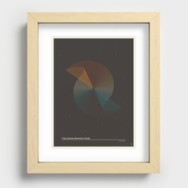 Folding Space-Time Recessed Framed Print