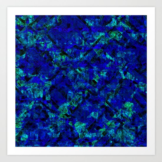 Vitrage (Blue) Art Print
