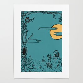 Full Moon at Midnight Poster