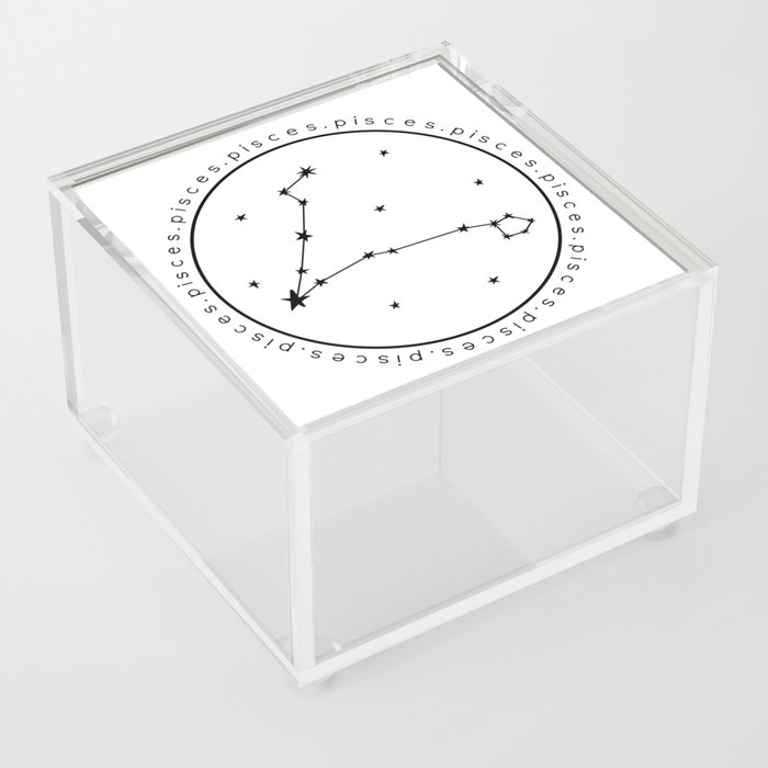 Pisces | Zodiac Circle Acrylic Box
