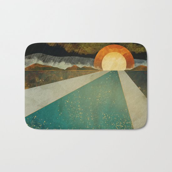 Retro Sunset Bath Mat
