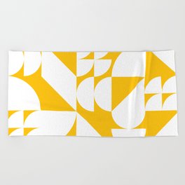 Geometrical modern classic shapes composition 12 Beach Towel