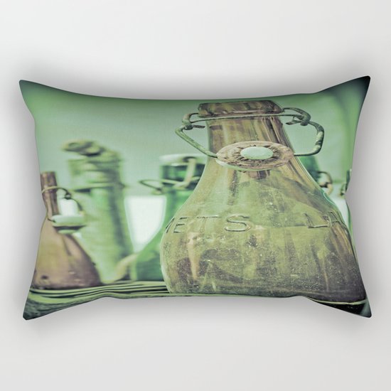 Old Bottles Rectangular Pillow