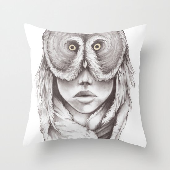 Owlhead Throw Pillow