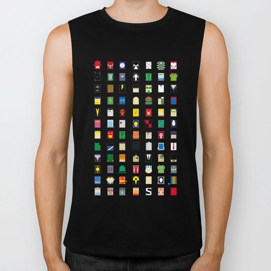 Minimalism Villains Biker Tank