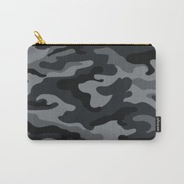 Camouflage Black And Grey Carry-All Pouch