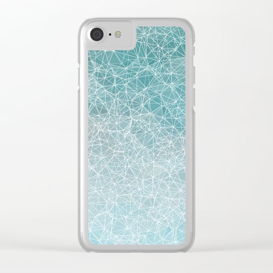 Polygonal A3 Clear iPhone Case