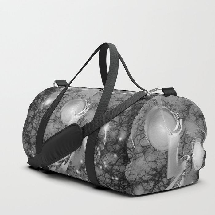 Alien Life Forms In Chaotic Space Duffle Bag By Hereswendy