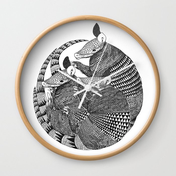 armadillos  Wall Clock