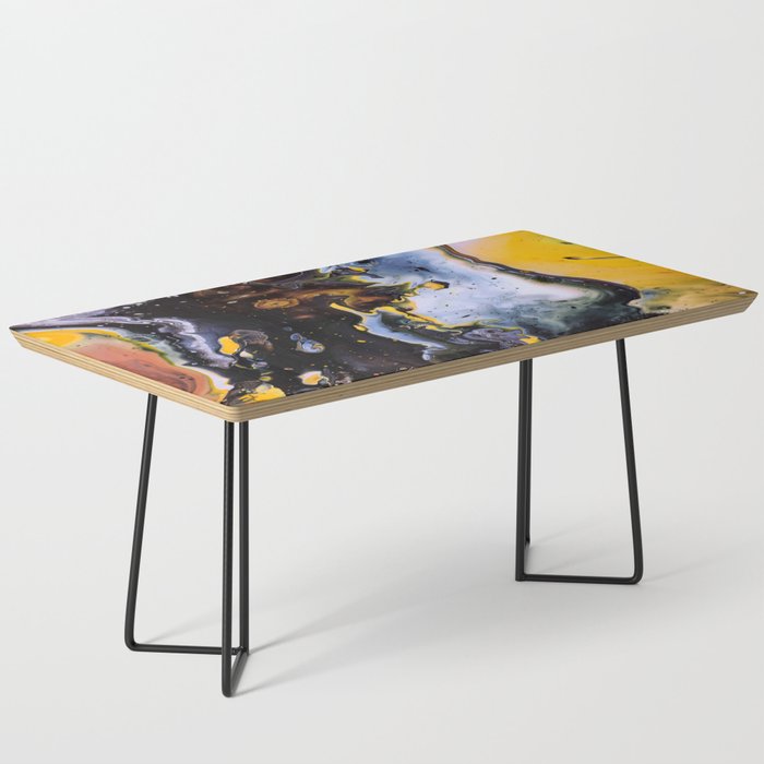 Black and yellow marble Coffee Table