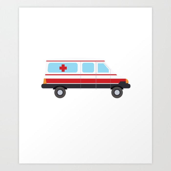 Ambulance Driver Emergency Medical Technician Art Print