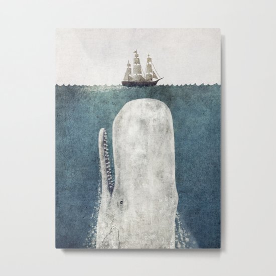 The Whale - vintage Metal Print