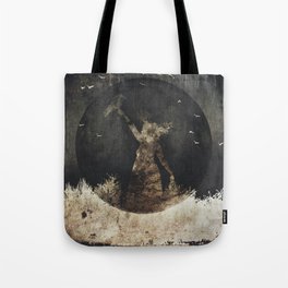 The Raven Queen - Full Moon Goddess art Morrigan  Tote Bag