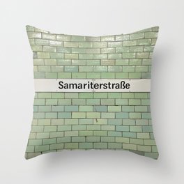 Berlin U-Bahn Memories - Samariterstraße Throw Pillow