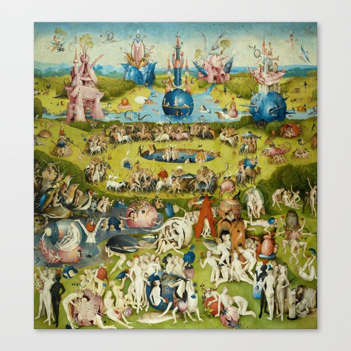 The Garden of Earthly Delights, Center Panel by Hieronymus Bosch Canvas Print