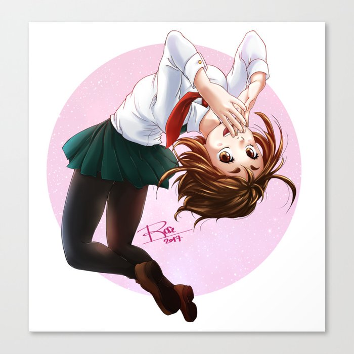 Uraraka Ochako From My Hero Academia Canvas Print By