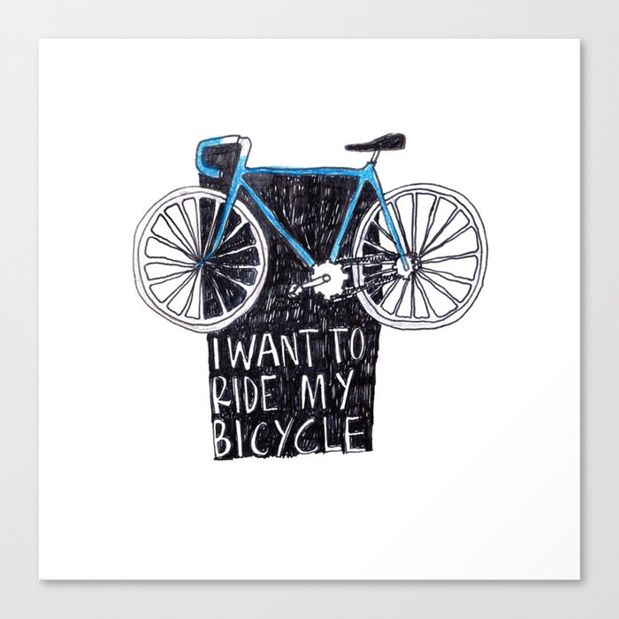 My Bicycle Canvas Print