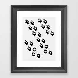 PAWS PAWS PAWS Framed Art Print