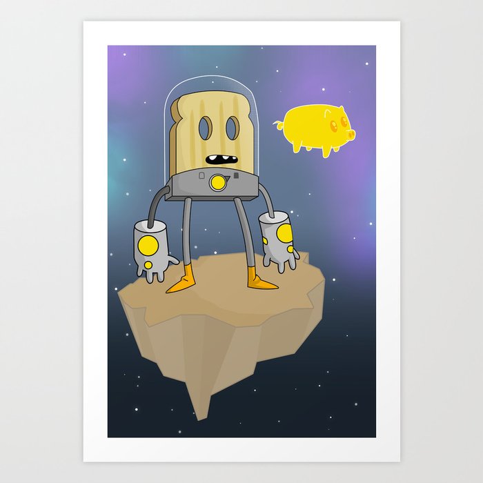 Space Toast Art Print