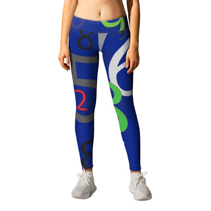 Numbers pattern Leggings