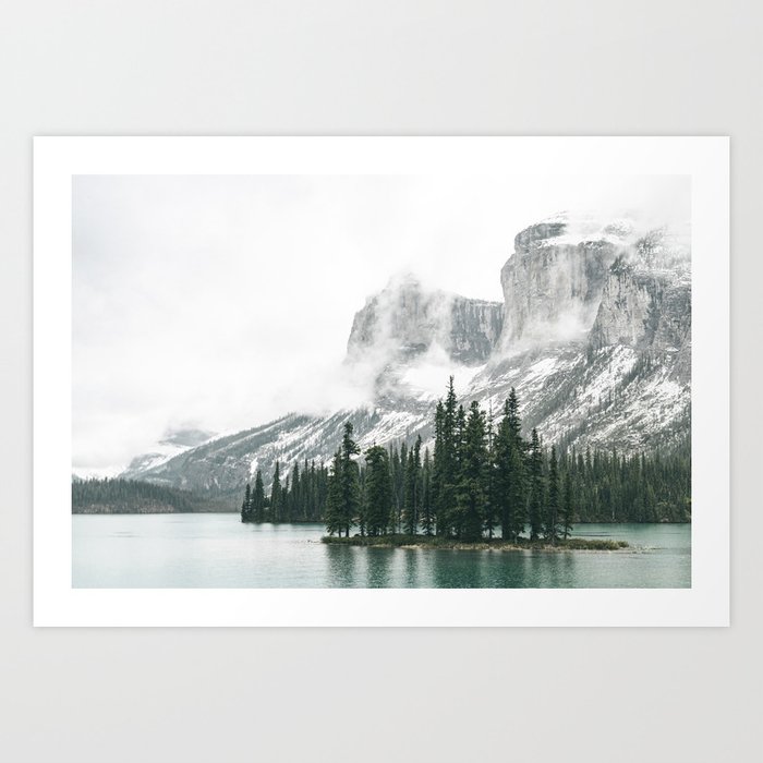 Maligne Lake | Spirit Island | Alberta  Art Print