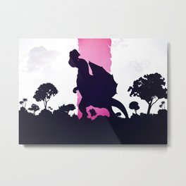 Pink rex Metal Print