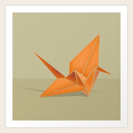 Origami Crane Art Print