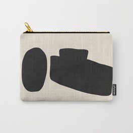 Black abstract #71 Keep Distance Carry-All Pouch | Abstract, Black and White, Blackwhiteminimal, Whiteminimalism, White, Black, Blackminimal, Minimalism, Modern, Graphicdesign 