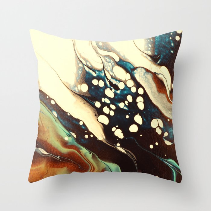 Pearl Wave Throw Pillow