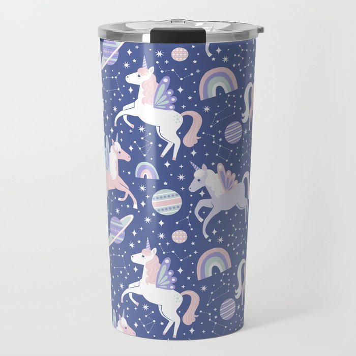Candy Coated Space Unicorns Travel Mug