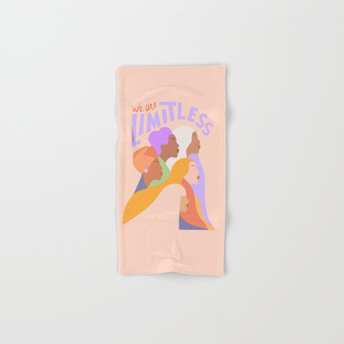 Girl Power - We are limitless 2. Colourful Hand & Bath Towel