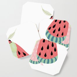Watermelon Moth Coaster