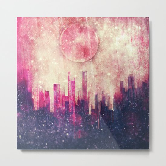 Mysterious city Metal Print