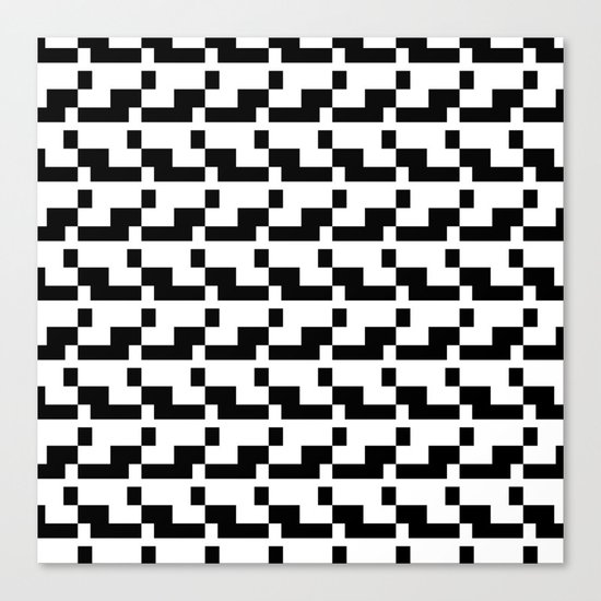 Blankaart Black & White Pattern Canvas Print
