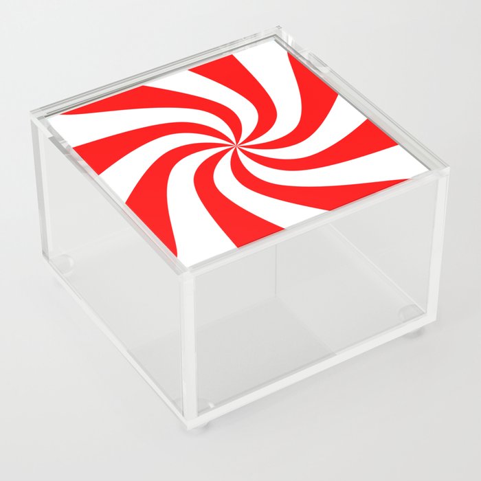 Peppermint Swirl Acrylic Box