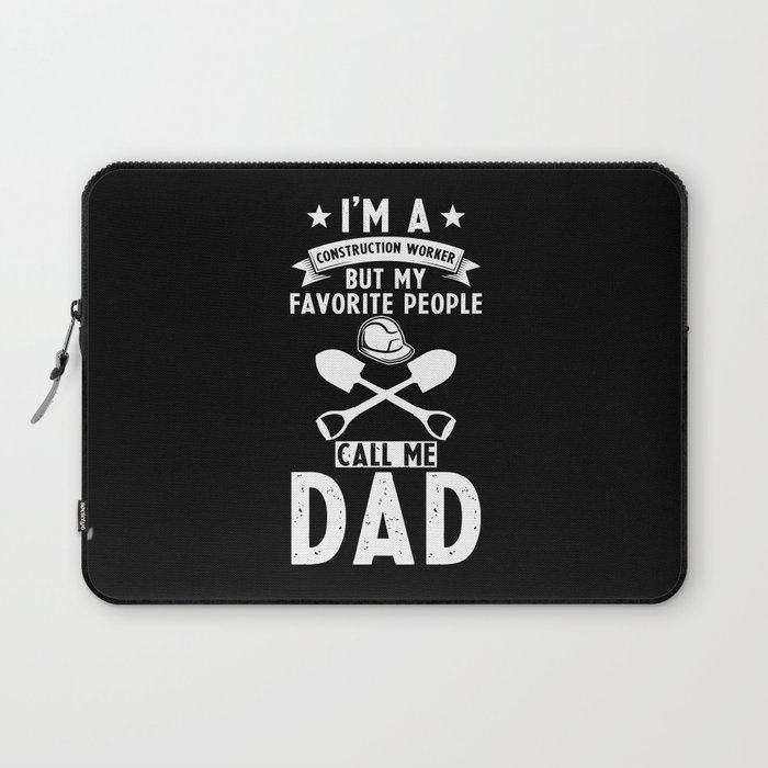 Construction Worker Dad Laptop Sleeve