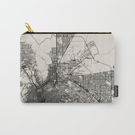 El Paso Black & White Map Carry-All Pouch