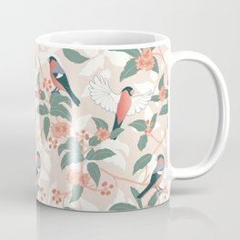 Pink Finches in the Garden Mug