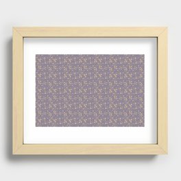 Geo Purple Recessed Framed Print