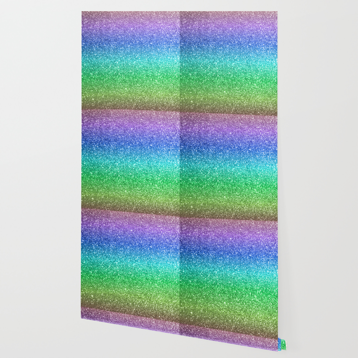 Magic Rainbow Sparkly Glitter Wallpaper By Podartist Society6