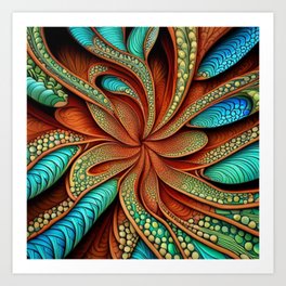 Kaleidoscope Pattern 1 Art Print