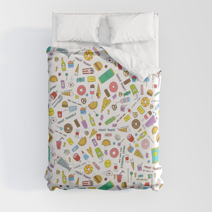 Treat Yourself Snack Attack Duvet Cover