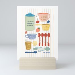 Kitchen Conversion Chart Mini Art Print