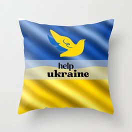 help ukraine Throw Pillow