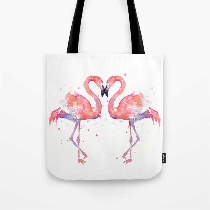 pink flamingo tote bag