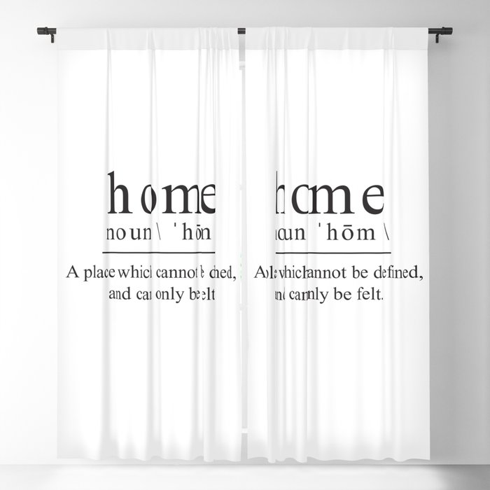 Definition Of Home Blackout Curtain By Deificus Art Society6