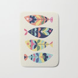 Mid Century Modern Fish Bath Mat